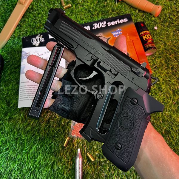 Пневматичний пістолет Beretta M9 . Модель &ndash; WinGun 302 Beretta M9 (полімер) 242 фото