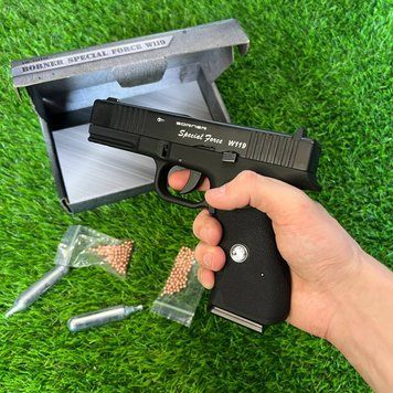 Пневматичний пістолет Glock 17 Blowback . Модель &ndash; Borner W119 Blowback ( метал ) 161 фото