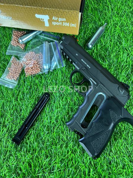 Пневматичний пістолет Beretta М 9 . Модель &ndash; Borner Sport 306M C31 (метал) 191 фото